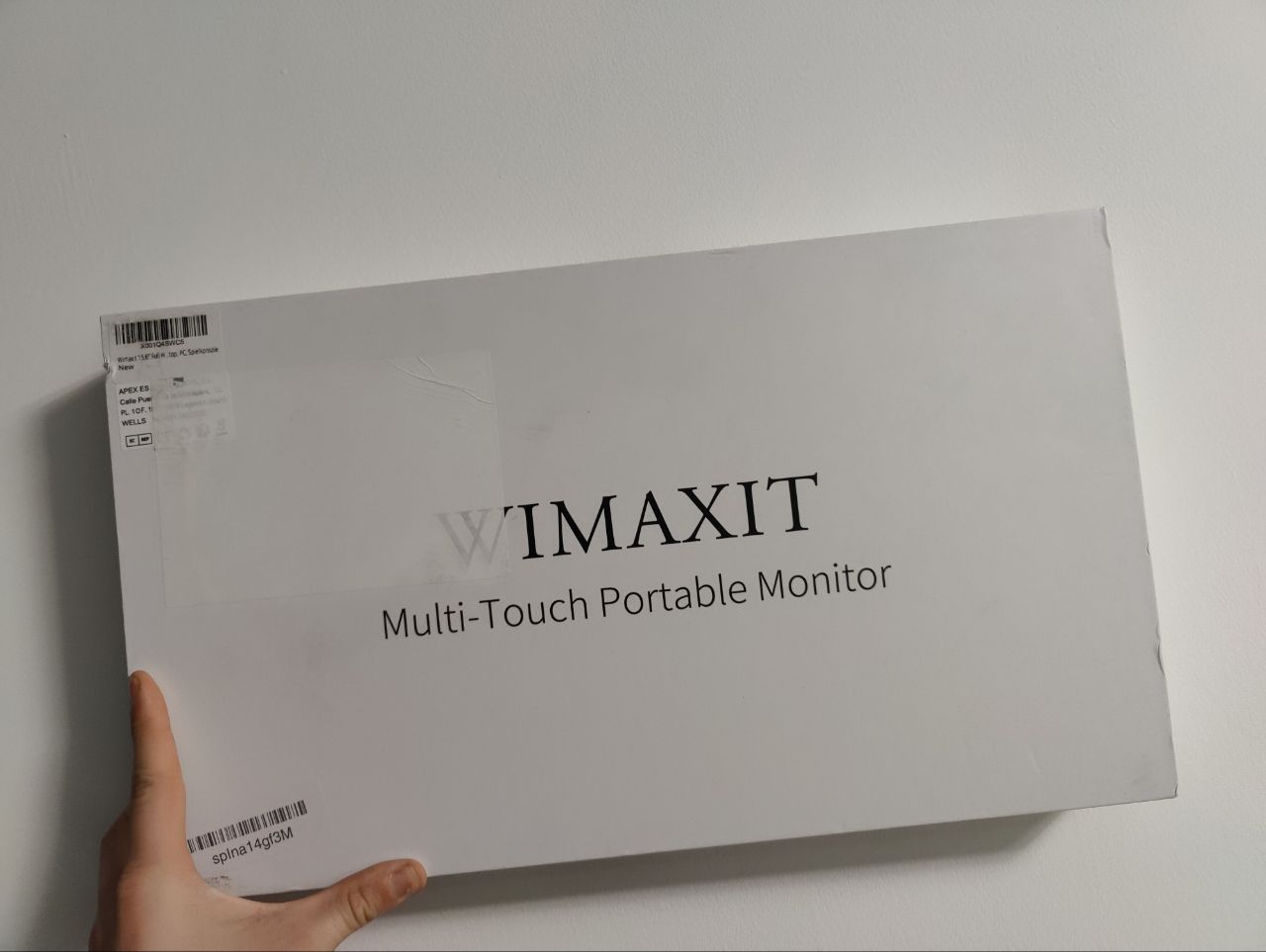 Monitor Portabil Wimaxit Full HD 15,6", Ecran tactil, Type-C, Sigilat!