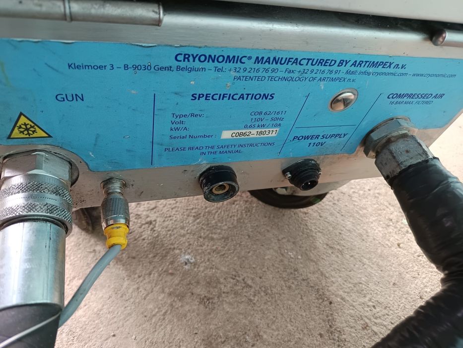 Aparat Sablat Gheata carbonica Cryonomic