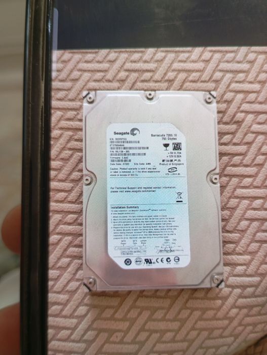 Жёсткий диск 750gb sata seagate