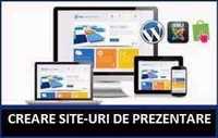 Creare siteuri de prezentare, Web design, Creare Magazin online - Seo