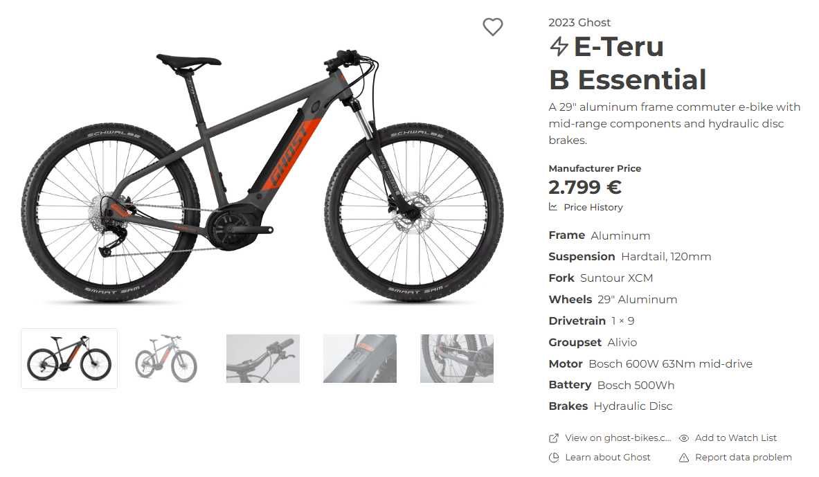 Bicicleta electrica GHOST 2023 / Bosch / Shimano