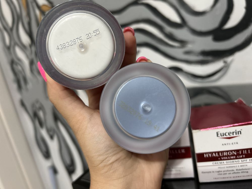 Чисто нови кремове на Eucerin комплект дневен и нощен