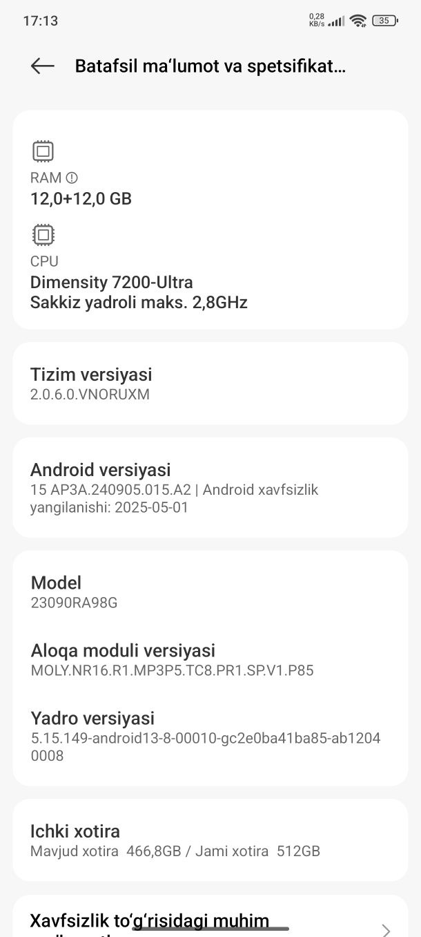 Note 13 Pro Plus 5G Global 512gGB