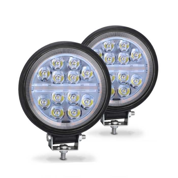 Халогени Led Квадратен/Кръгъл с вградени мигачи 48W/42W