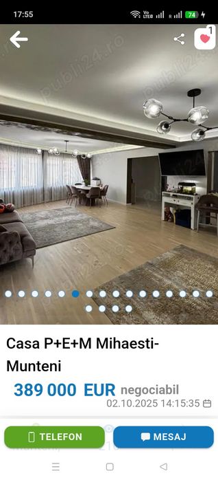 Vanzare casă în Mihăești,sat Munteni.