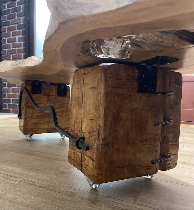 Masă rustică lemn masiv (stejar)