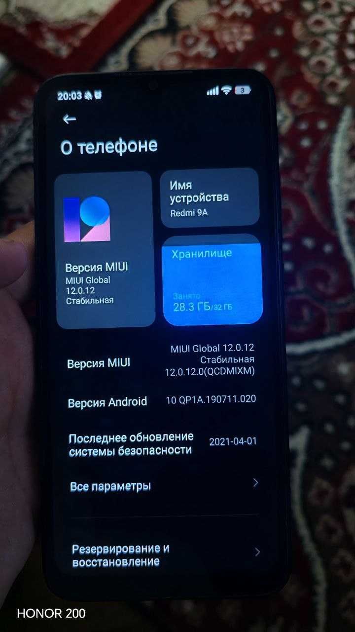 redmi 9a telefonini sotyapman xotirasi 2/32 gb