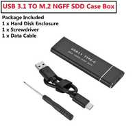 Корпус бокс Кейс для SSD M2 USB 3.1 Type-C to M.2 NGFF SSD