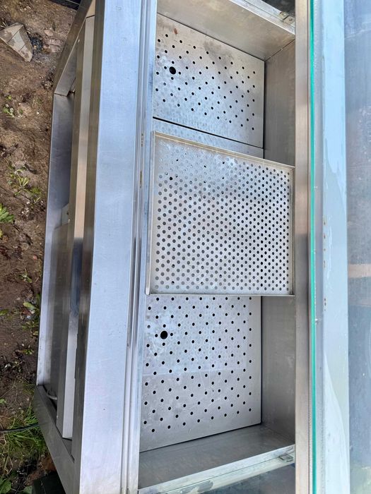 Masa calda , belmarin cu masa inox si spatii depozitare