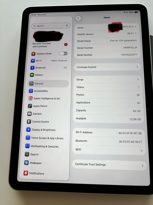 Ipad Air 5 WiFi 64GB