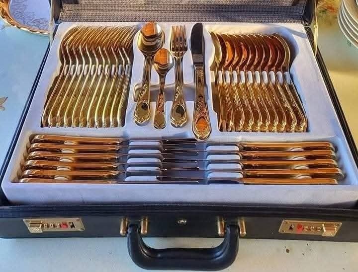 Прибори за хранене Solingen 24k позлата