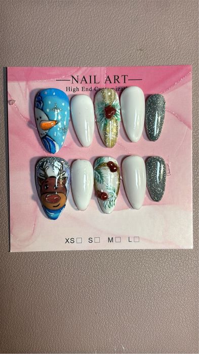 Press on изкуствени нокти Коледни