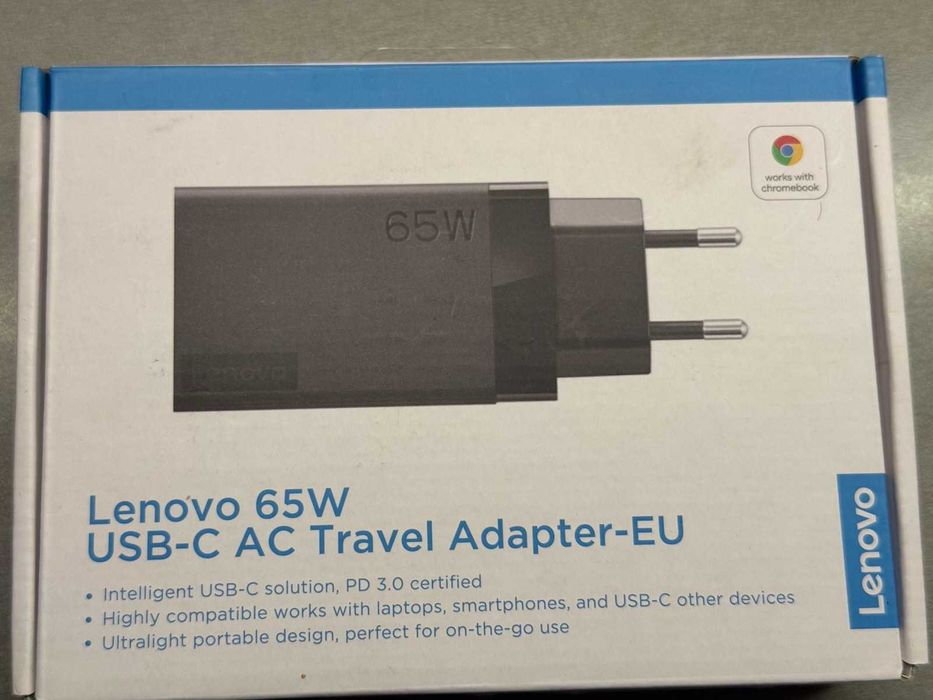 зарядно Lenovo 65 W Travel adapter Type C