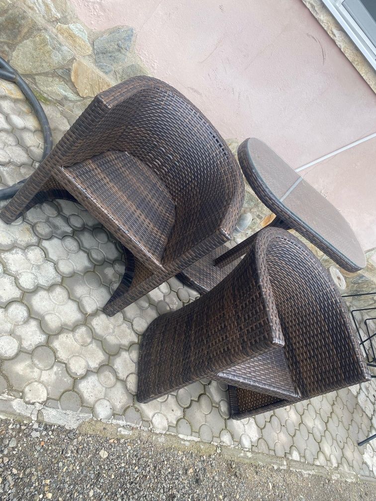 Set mobilier grădină din ratan