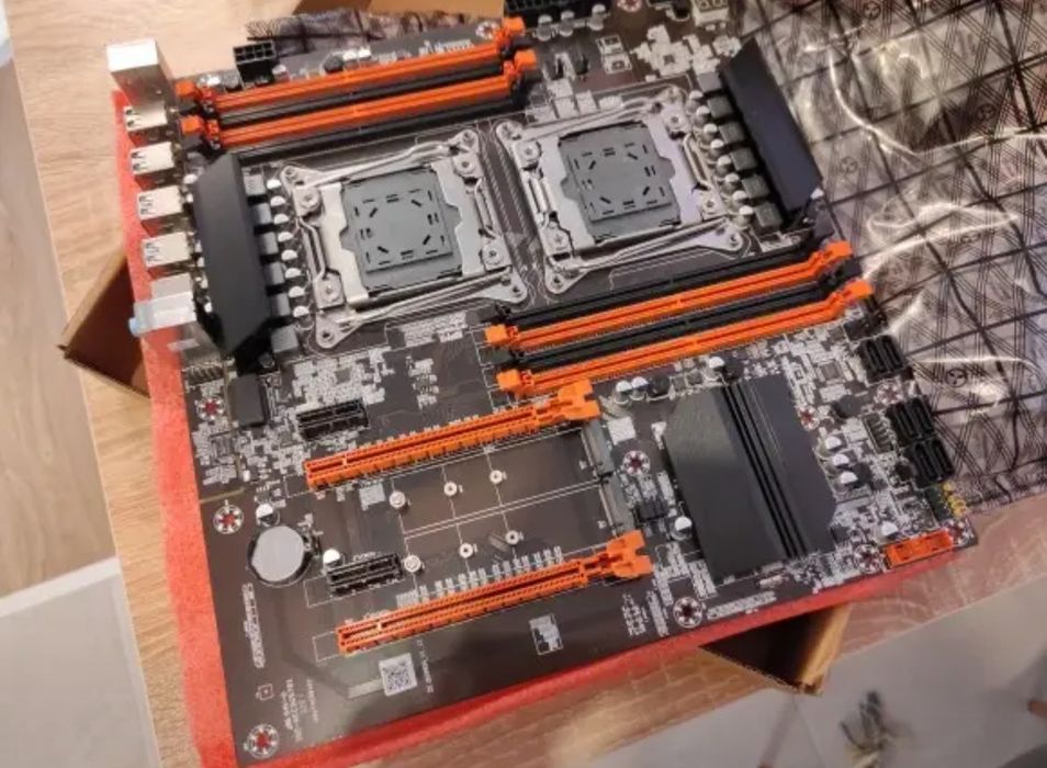 Продам плату dual x99 Atermiter полный комплект