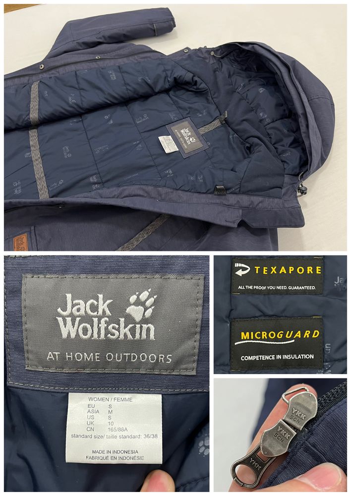 Geaca JACK WOLFSKIN (S dama) TEXAPORE primavara jacheta ploaie outdoor