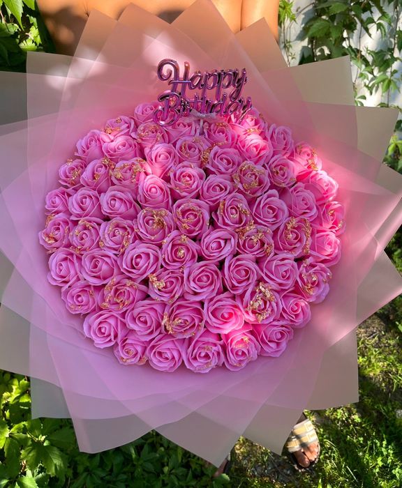 Buchet de flori din sapun