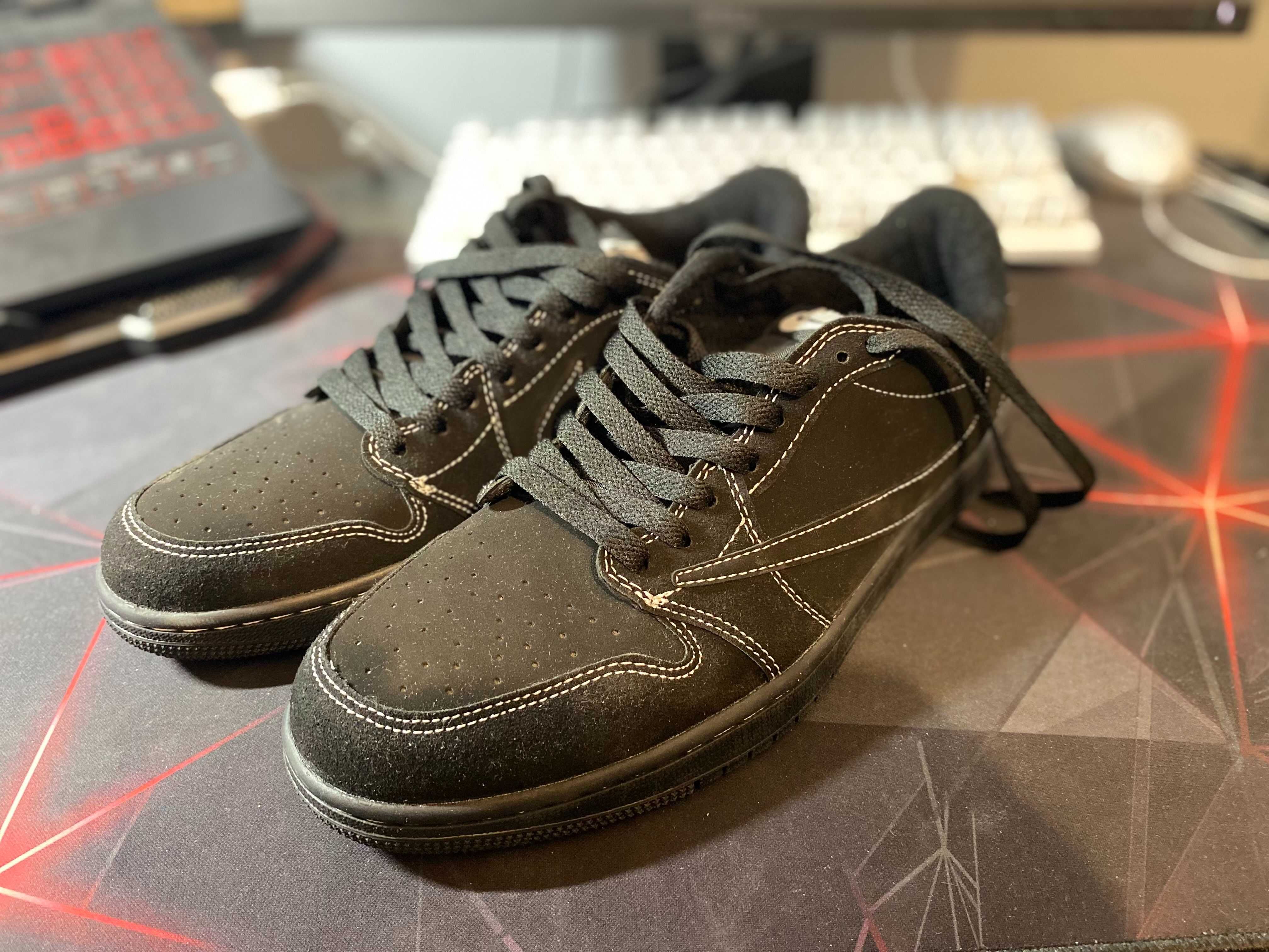 Jordan 1 x Travis Scott Black Phantom Low
