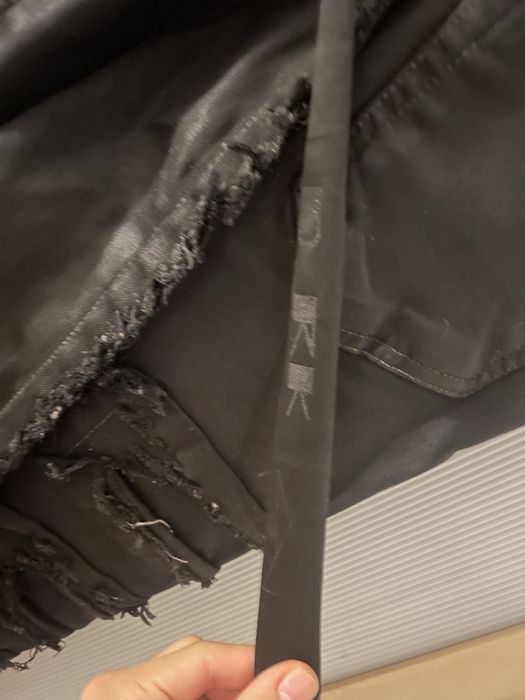 Rick Owens slashed jeans