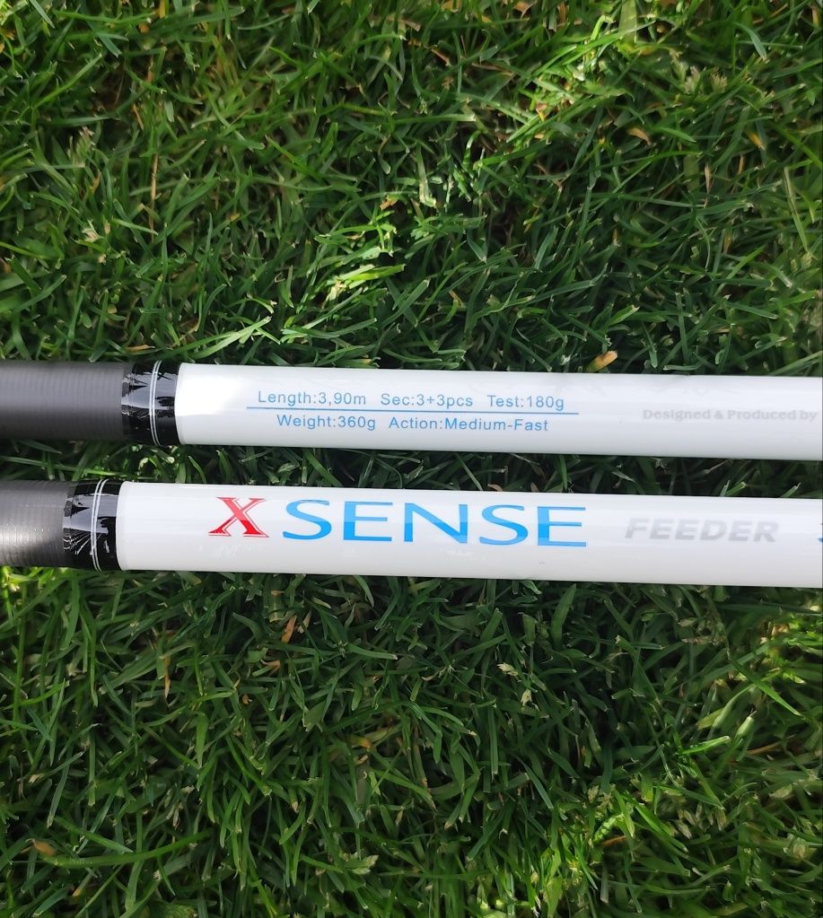 2 Lansete Feeder Carbon X Sense 3,90m,2 Mulinete Glamour 6000,Senzori