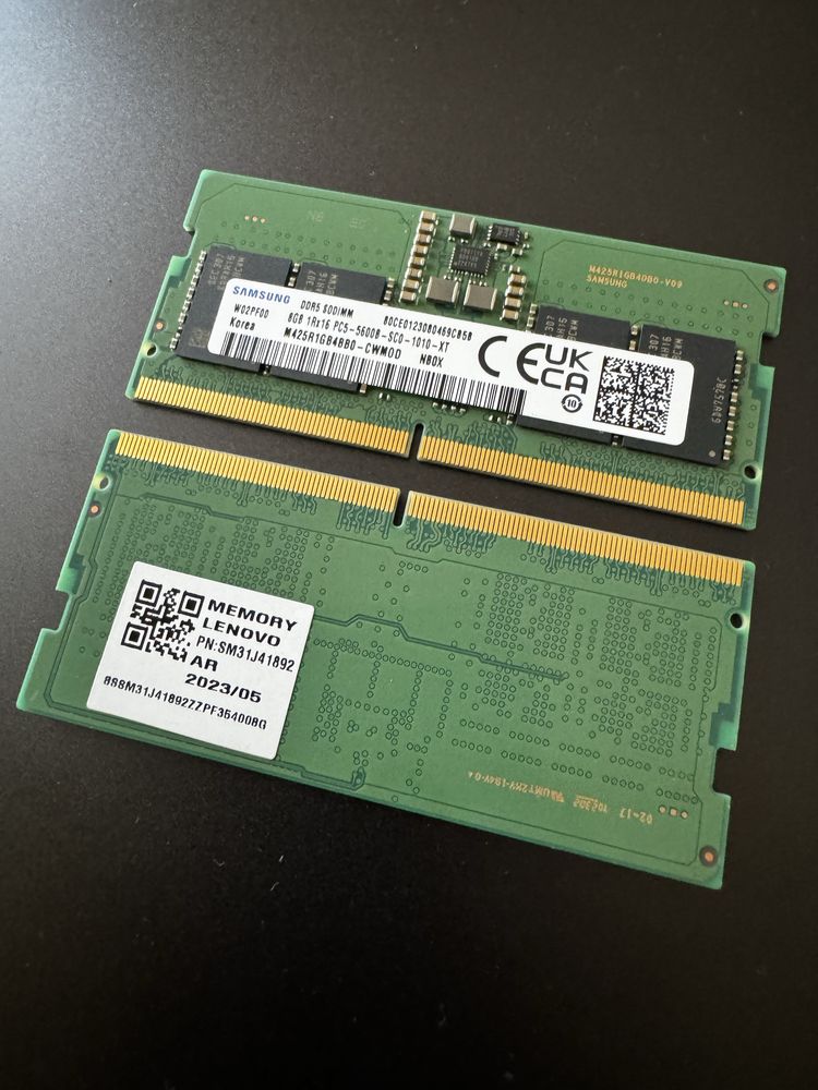 Продавам RAM Памет за лаптоп DDR5 2x8gb 5600mhz