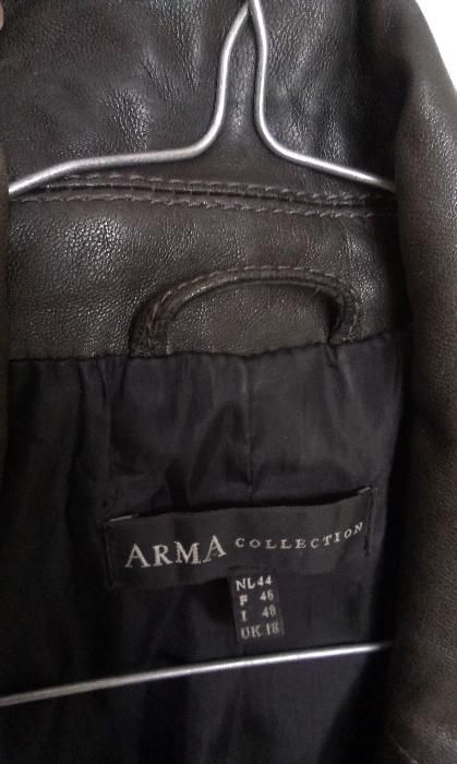 Arma Collection.Естествена кожа яке и шал яка