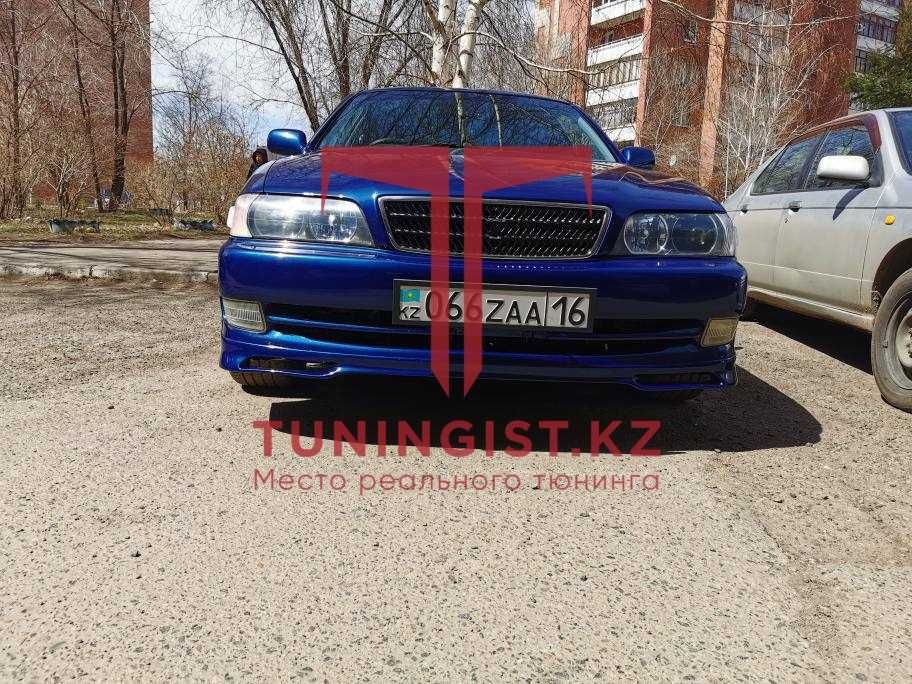 Передняя губа тюнинг обвес Tourer на Toyota Chaser 100