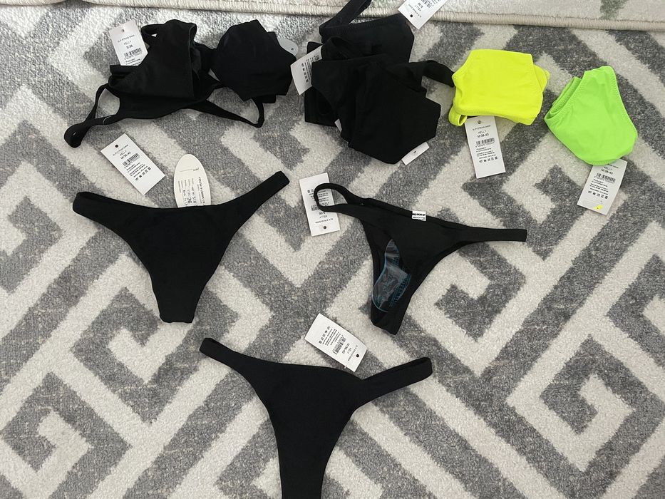 Slip baie tanga negru, S sau M, nou cu eticheta