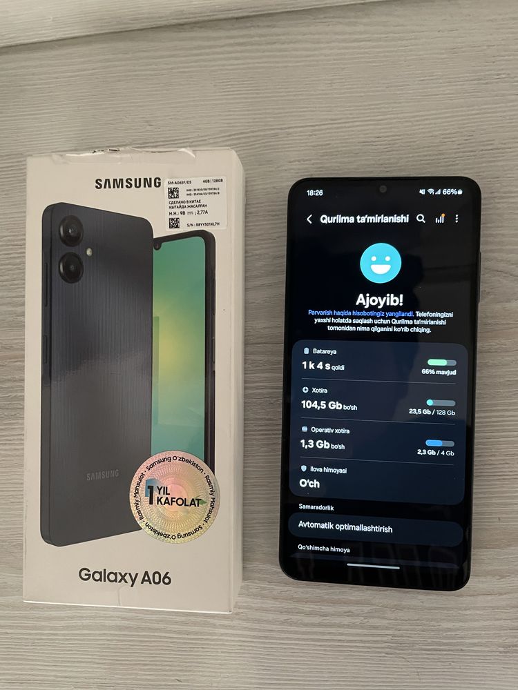 Samsung: A06 128gb Yangi