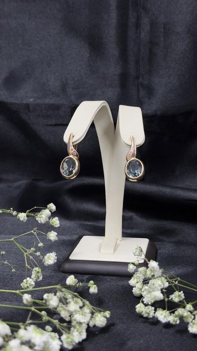 Серьги золотые ЖанТаС ломбард Астана