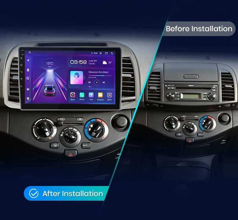 Nissan Micra K12 2002 - 2010 Мултимедия Навигация Android