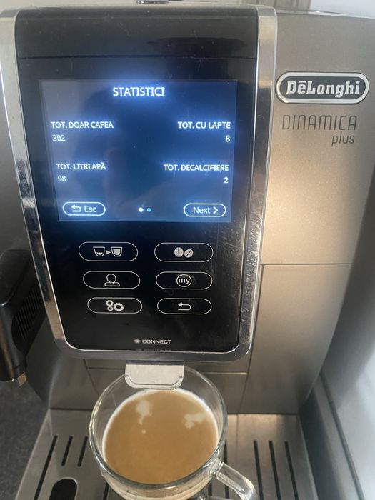 Expresor DE LONGHI DINAMICA PLUS, aproape nou