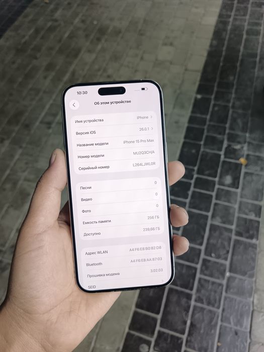 iPhone 15 Pro Max CH/A 256 GB Natural Titanium