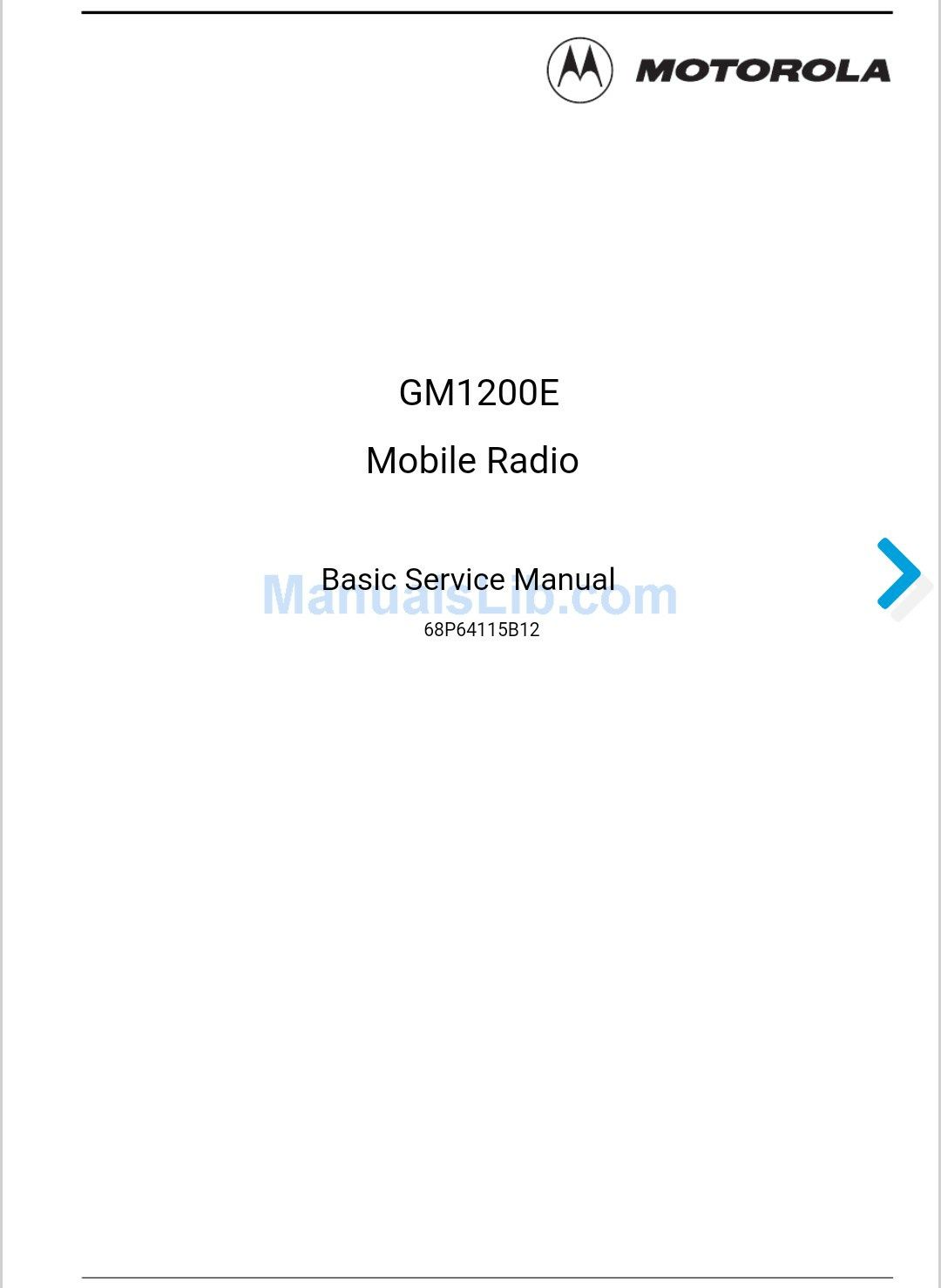 Stație Motorola GM1200E