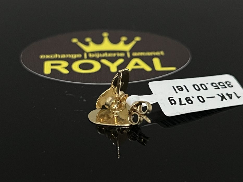 Bijuteria Royal CB : Cercei aur 14k 0,97 grame