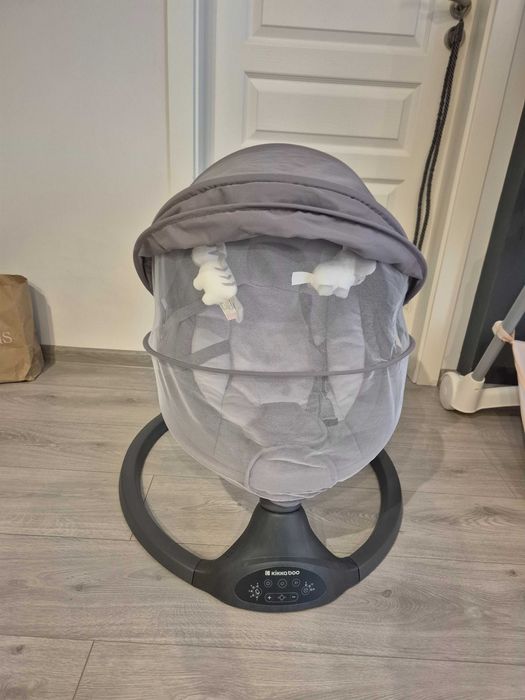 Електрическа люлка KikkaBoo, Codie Light Grey 2025