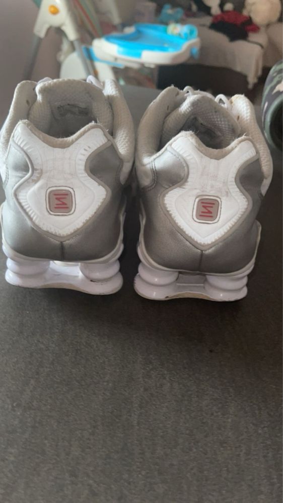 Nike Shox TL White Metallic Silver