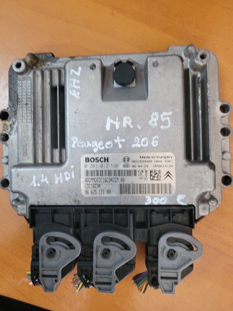 Calculator motor ECU, cod 9657699480, 0281012523, Peugeot 206, 1.4 HDI