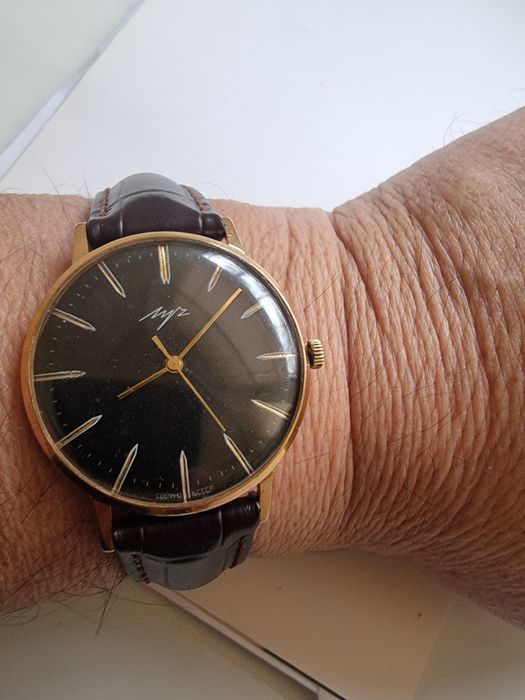 Позолоченные часы Луч ау12,5+