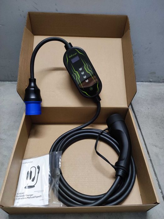 Зарядна станция за електромобили - 7kW, монофазна, нова, 4 метра