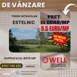 De vânzare teren intravilan în Estelnic!