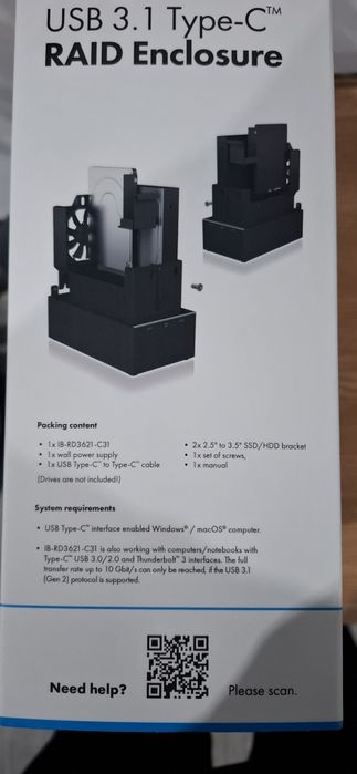 Stocare date ICY BOX IB-RD3621-C31