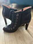 Ghete Musette din piele, cu toc