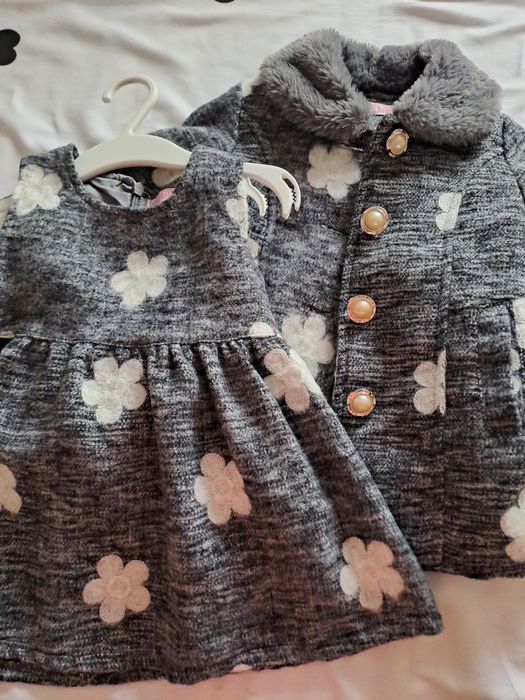 Palton și rochiță set