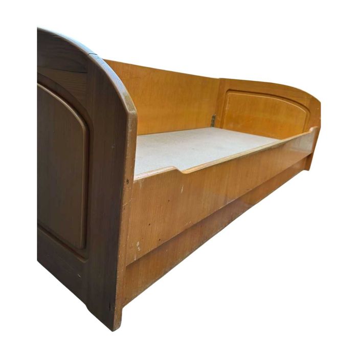 Cadru de Pat pentru o Persoana; Pat din lemn Single cu Somiera 200x90