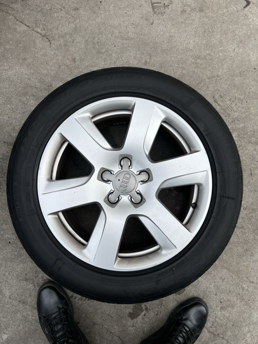 Roti jante audi 5x112 225 55 17 anvelope iarna si vara