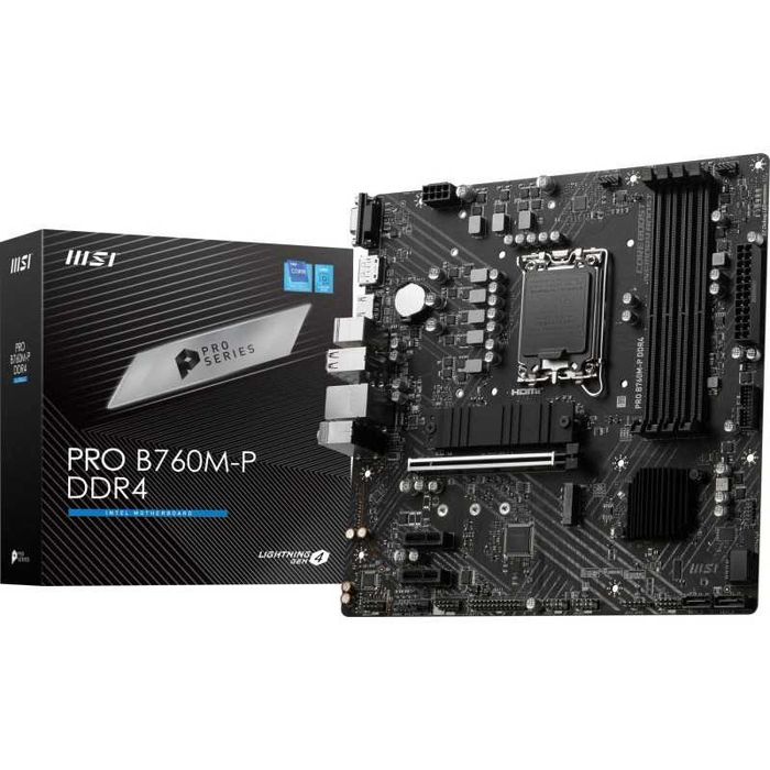 Placa de baza MSI PRO B760M-P DDR4 , socket 1700