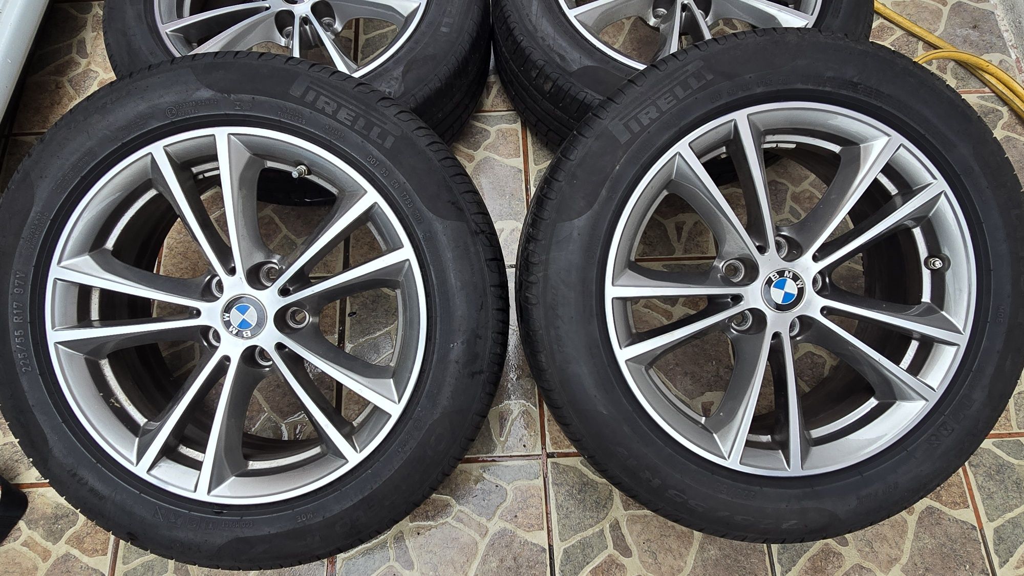 Jante aliaj bmw g30 g31 anvelope vara 225 55 r17 roti seria 5x112