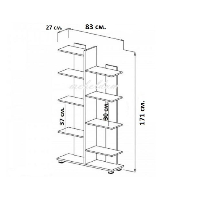 Етажерка,стелаж,библиотека(код-0512)