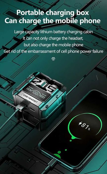 М25 Безжични водоустойчиви гейминг слушалки